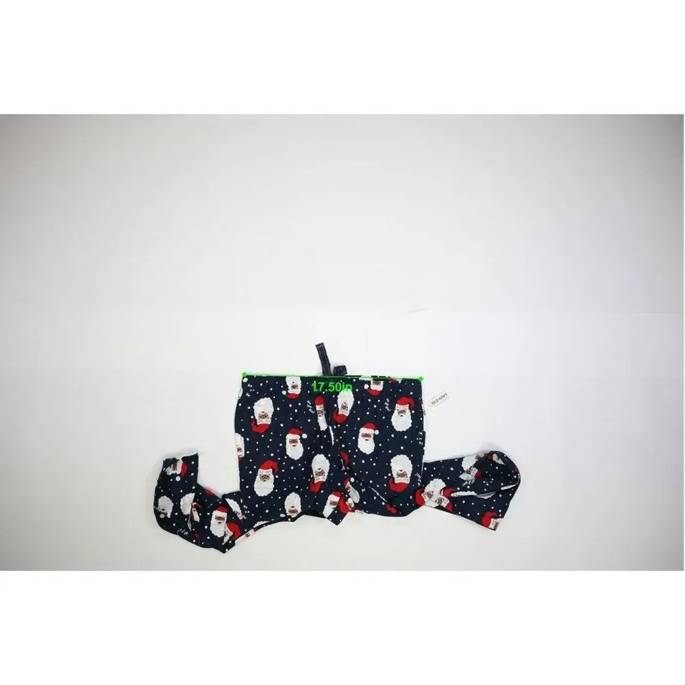 Old Navy Mid Rise Pull On Style Flannel Pajama Pants Santa Claus Brown Adult L - Picture 6 of 8